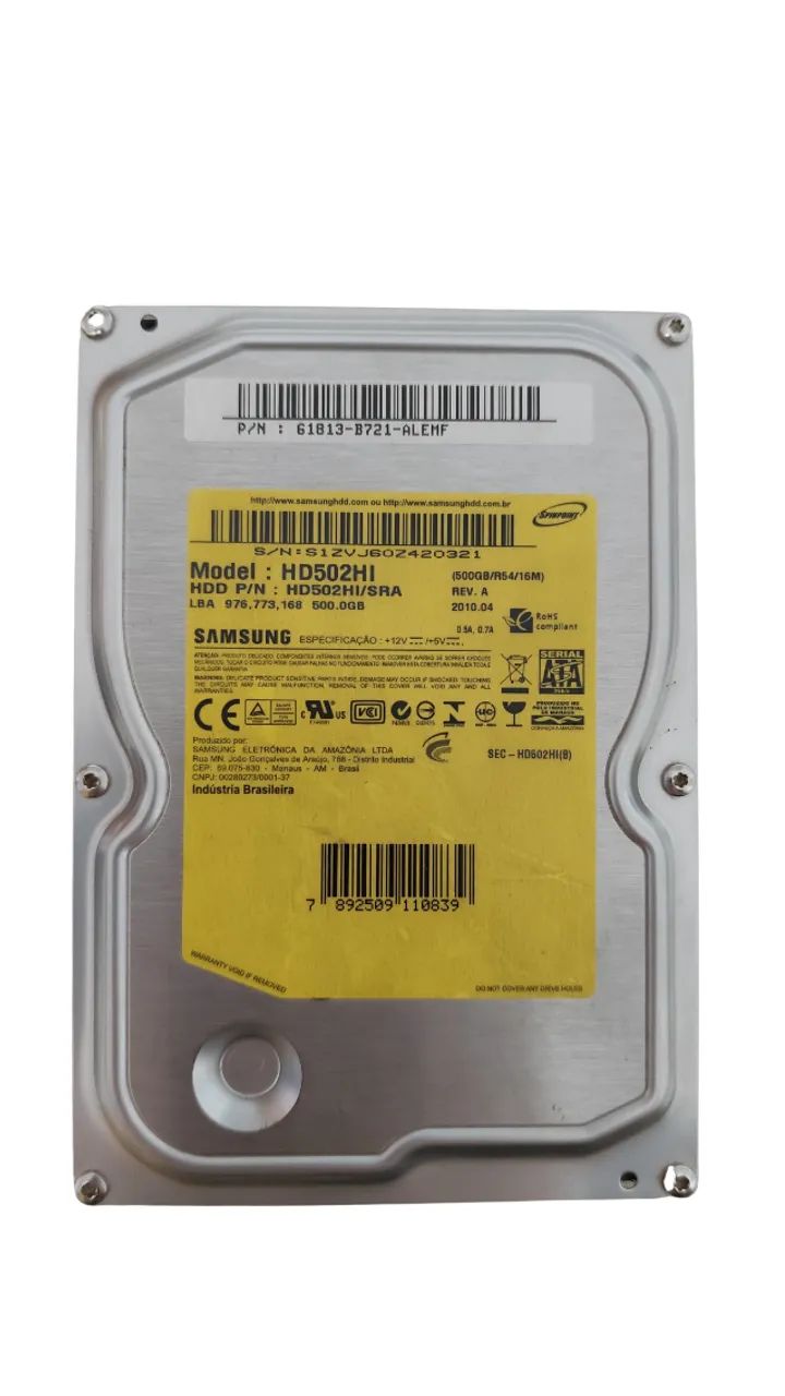 HD 500GB Samsung USADO