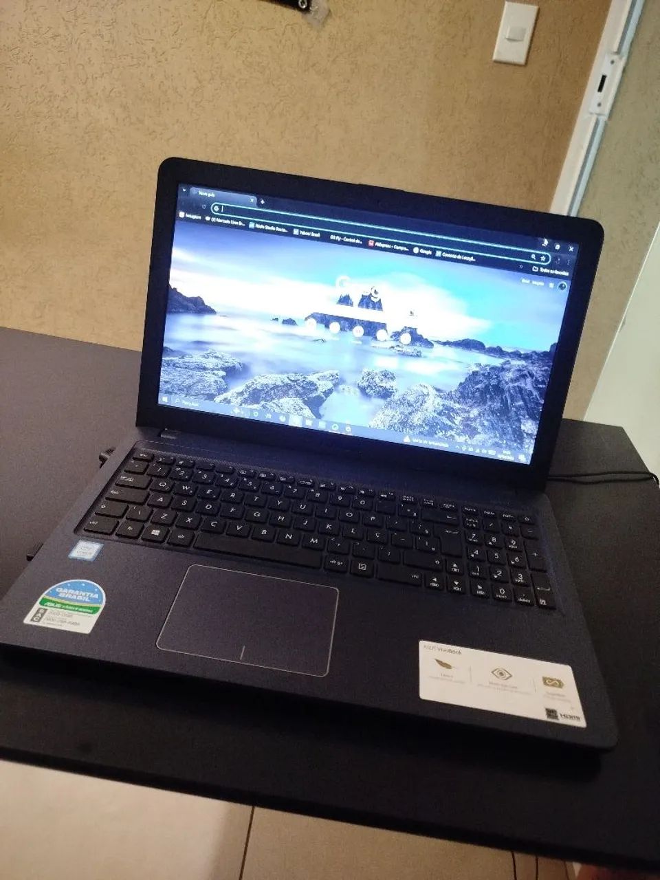 Vendo notebook Asus , cadeira escritório e mesa  - Foto 2