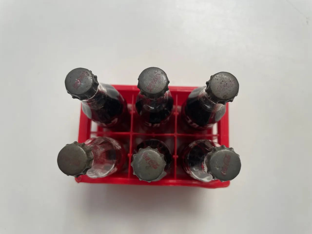Lote Mini Garrafinhas Coca-Cola + Engradado Vermelho - Coleção - Foto 3