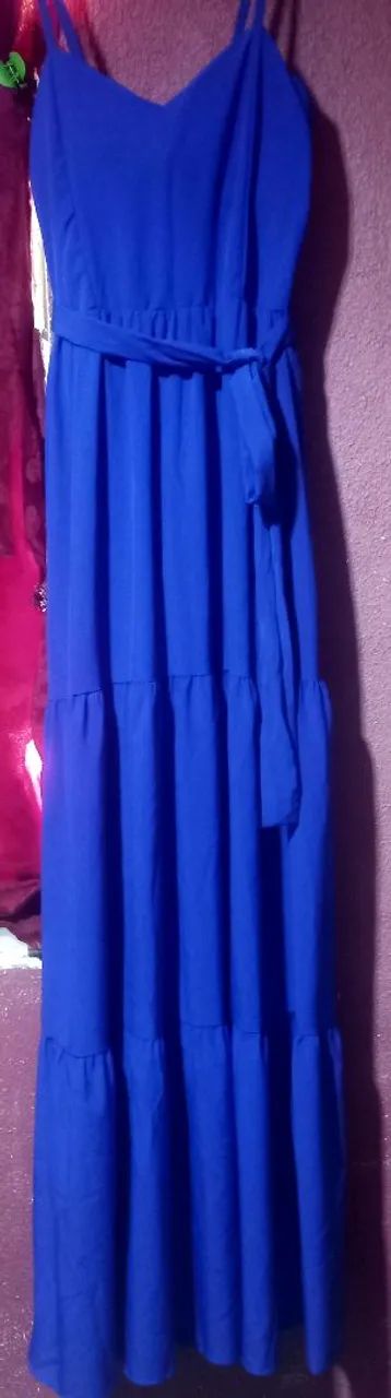 Vendo vestido, cor azul Royal - Foto 2