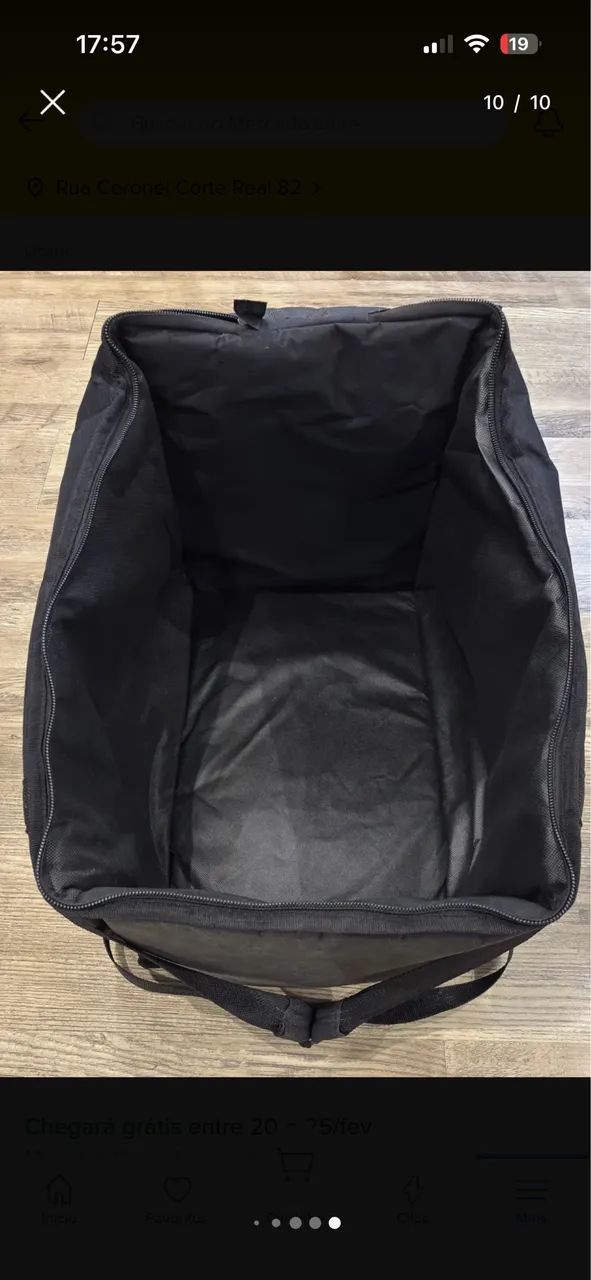 Bag Capa Luxo Cajon Inclinado Confort Profissional Com Alça Preto  - Foto 3