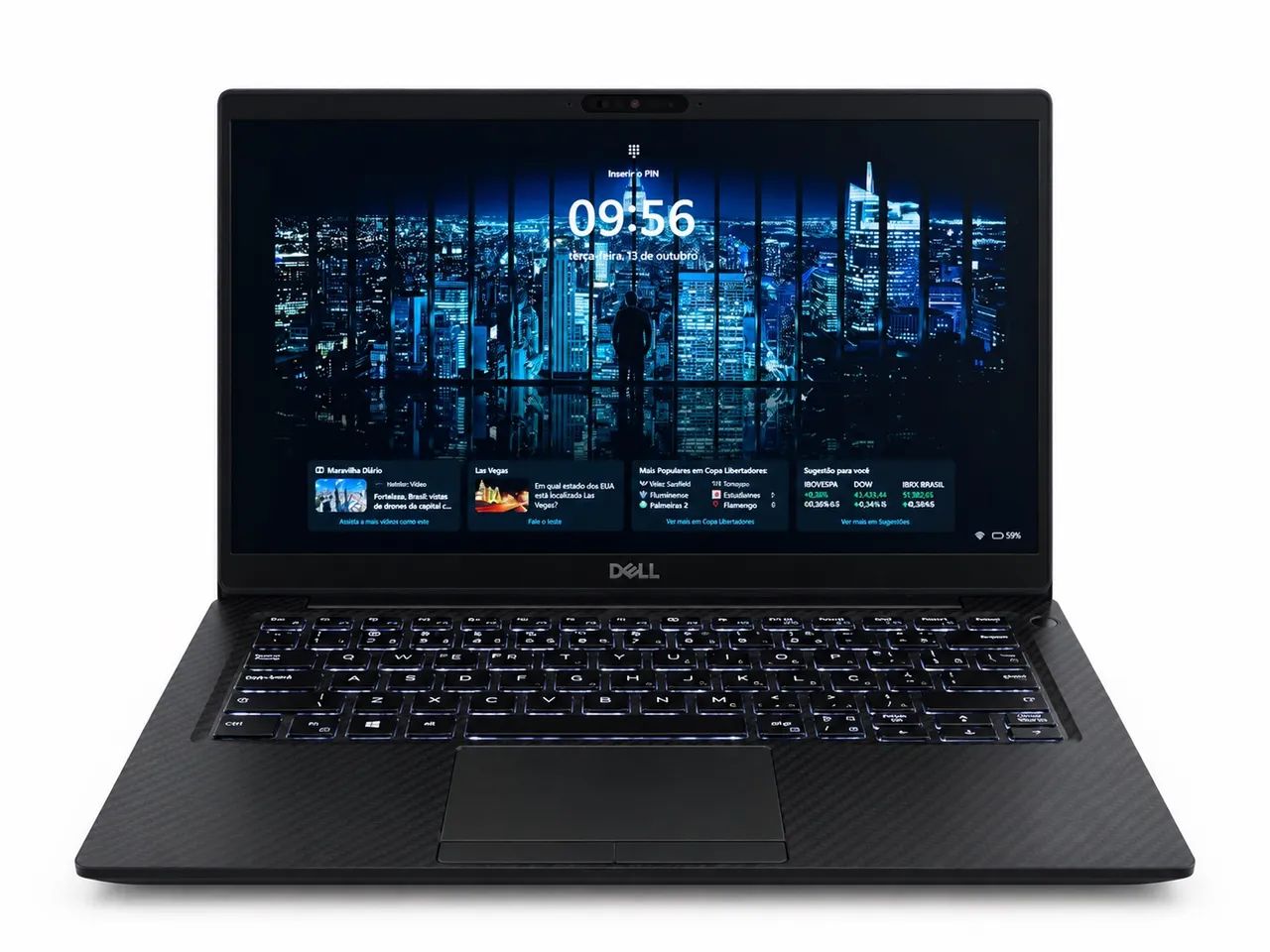Notebook Dell Core I5 16gb Ssd 256gb Win11 Latitude 7400 Preto