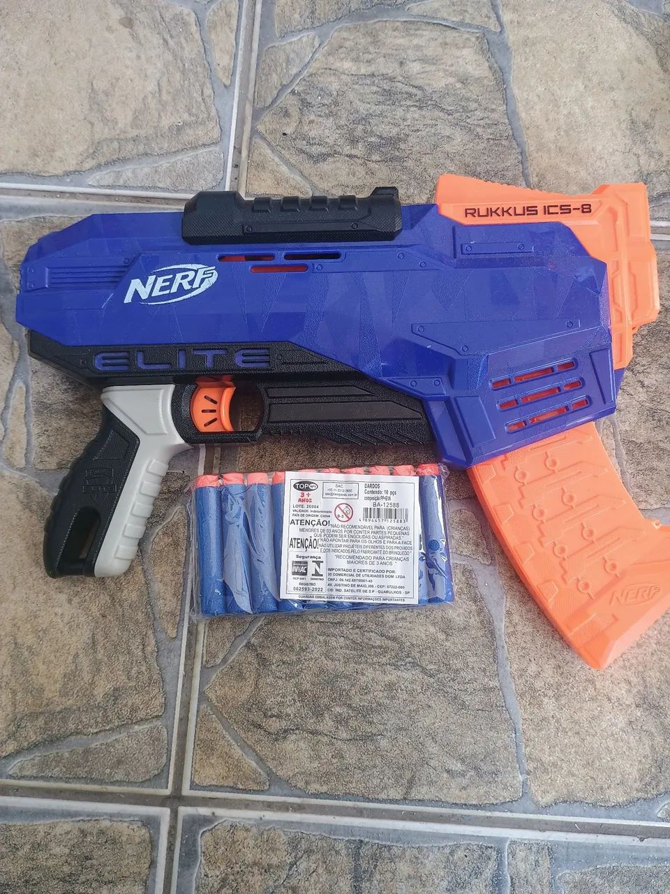 Nerf elite rukkus com dardos  - Foto 2