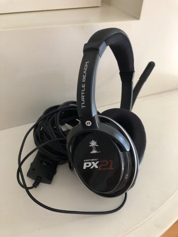 Fone de Ouvido - Headphone PX21 Turtlebeach Earforce - PS4/PS3/Xbox/PC - P2 e USB