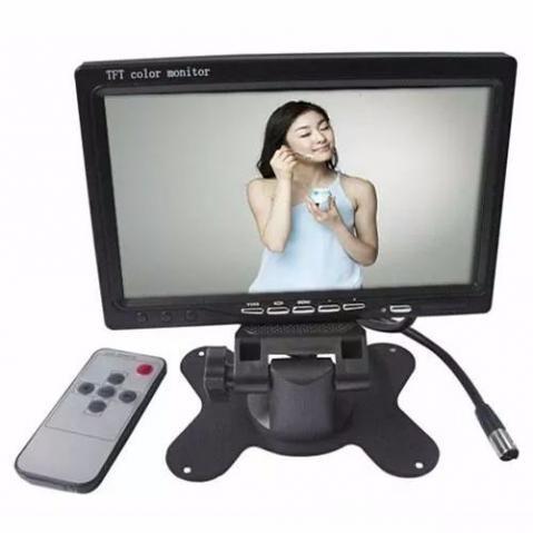 Tela Lcd 7 Polegadas Portátil Monitor Veicular Digital E73