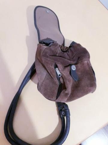 Mochila em couro marrom Via Piave - Foto 2