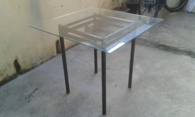 Mesa de Vidro Quadrada - Foto 3