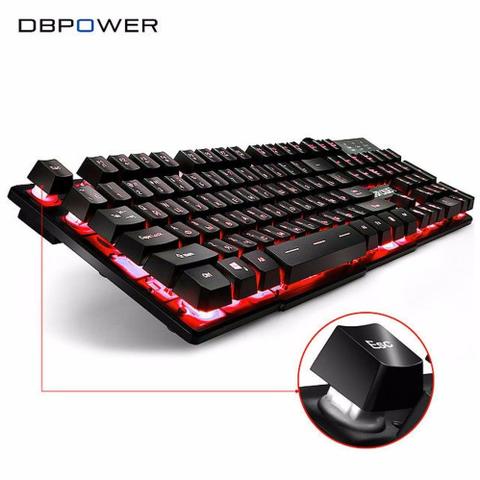 Promoção Teclado luminoso Abnt2 USB semi mecânico, Entrego