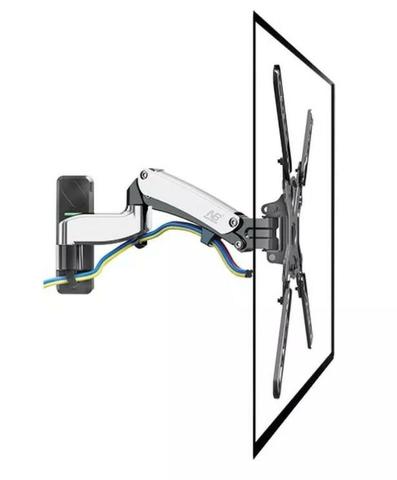 Suporte Tv Articulado Ajuste Altura 43 A60 F500 Nb Cromo Elg