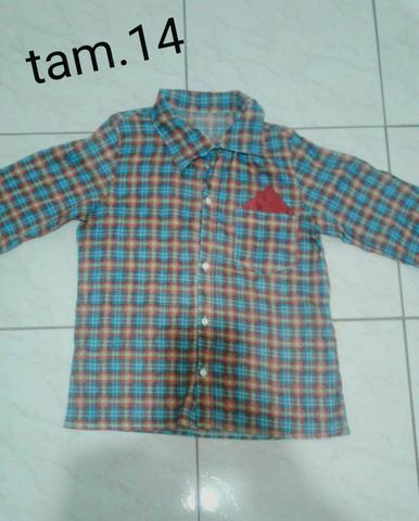 Camisa xadrez infantil