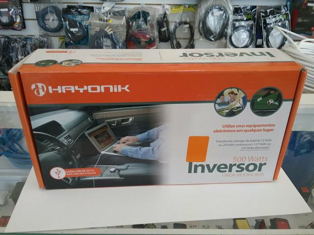 Inversor 12vdc p/220vac 500w (NOVO c/ Garantia)