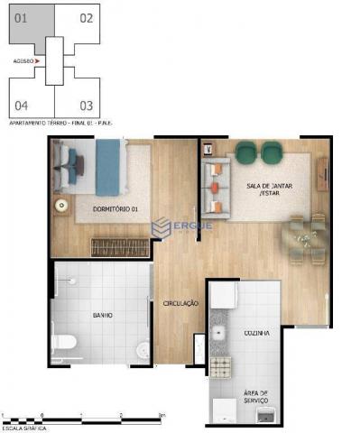 Apartamento minha casa minha vida com 2 dormitórios à venda, por R$ 128.000 - Passaré - Fo - Foto 6