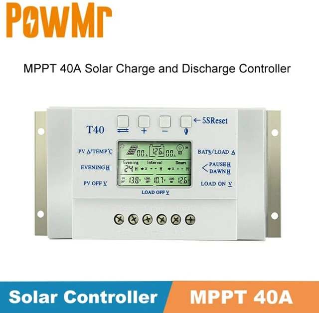 Controlador de carga solar MPPT 12/24v.