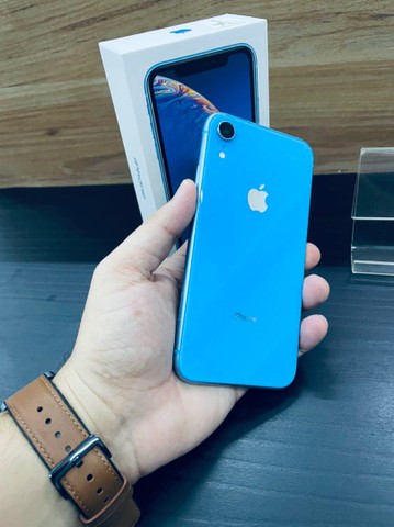 iPhone XR azul na caixa com garantia >> impecável  - Foto 3