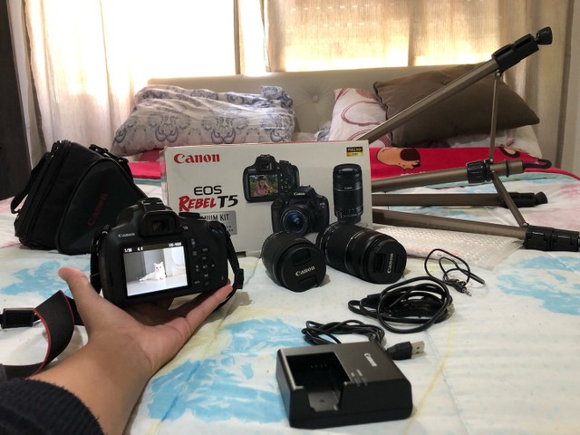 Câmera profissional Cânon EOS T5 
