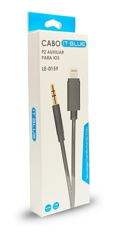 Cabo P2 Auxiliar Áudio Para iPhone Lightning 7 8 X 11 3.5mm - Foto 2