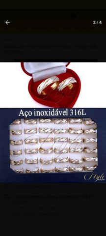 QUEIMA DE ESTOQUE ALIANÇAS E ANÉIS 316L? - Foto 2