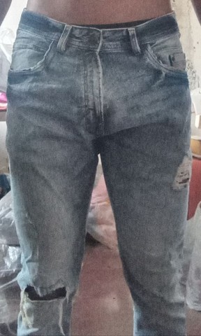 Calça masculina skinny jeans 
