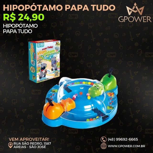 Jogo Hipopótamo Papa Bolinha Come Come Brinquedo Infantil