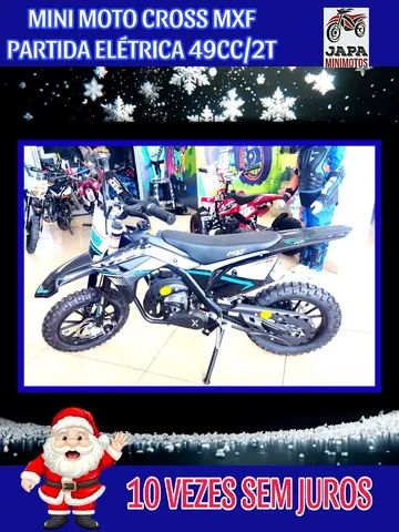 Mini moto cross Ferinha MXF 49cc Azul