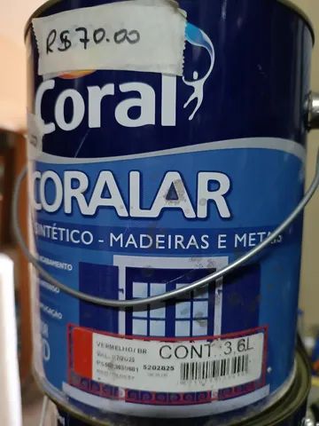 Tinta Esmaltes Sintético base solvente Coral Coralit  - Foto 4