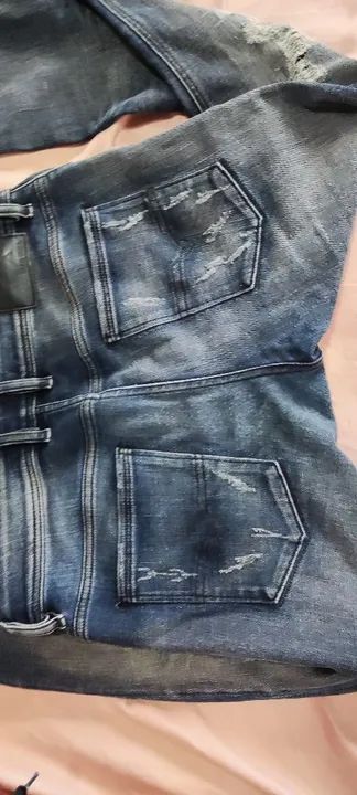 Calça Diesel Original Jeans Masculina Destroyed - Foto 4