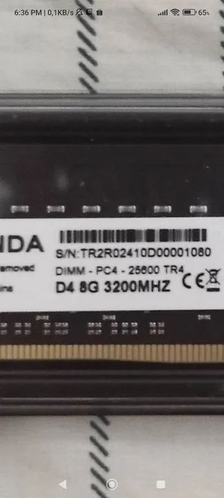 Memória Ram 8GB DDR4 PC