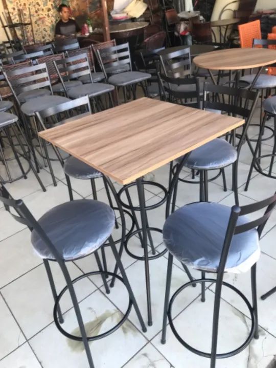 Banquetas banqueta e mesas bistrô para residência e comércio  - Foto 6