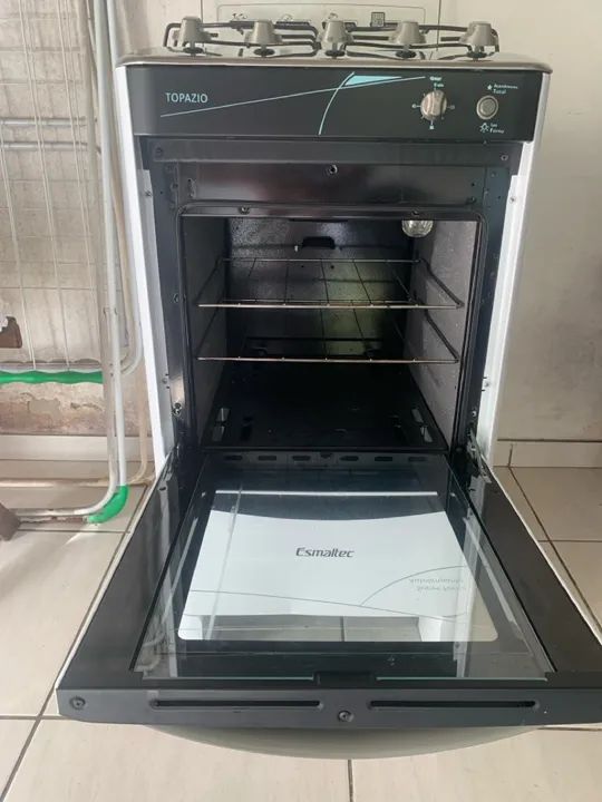 Fogão a Gás Esmaltec Topazio 4 Bocas Branco - Foto 3
