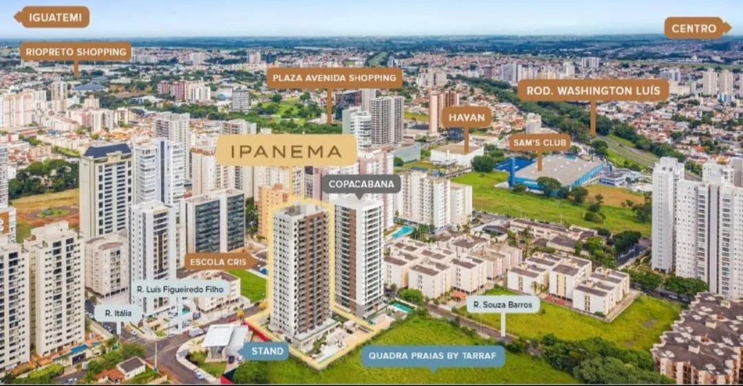 Studio a venda $ 99mil de entrada + parc, andar alto na Zona Sul | Cond. Ipanema / 41m2