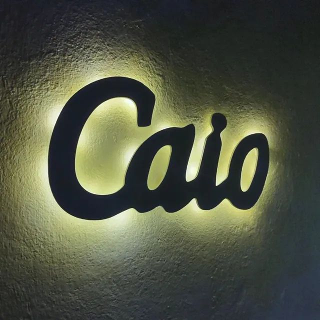 Letreiro iluminado em MDF sem fio, personalizado - Foto 3