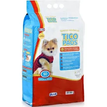 Tapetes higiênicos Tico Pads C/50!unidades De:109,00 por $40,00