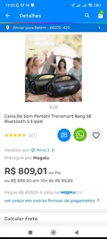 Barbada Bang SE tronsmart R$600 - Foto 5