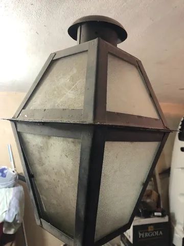 Poste Luminária para Jardim Externo, Colonial, Preto 1,90 altura - Foto 3