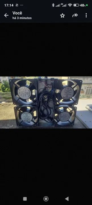 Kit de ventilação para RACK com 4 ou 2 ventiladores  - Foto 3