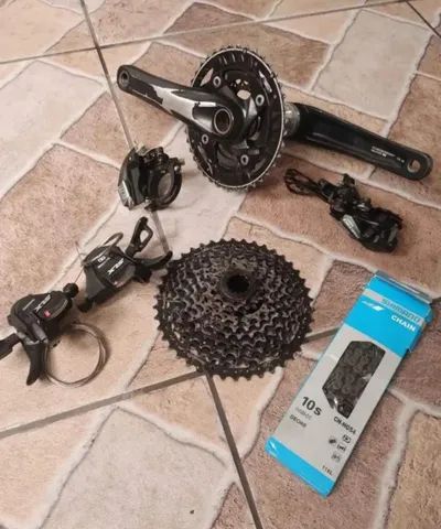 Grupo shimano SLX 3x10 completo. Ciclismo Paju ara Maracana