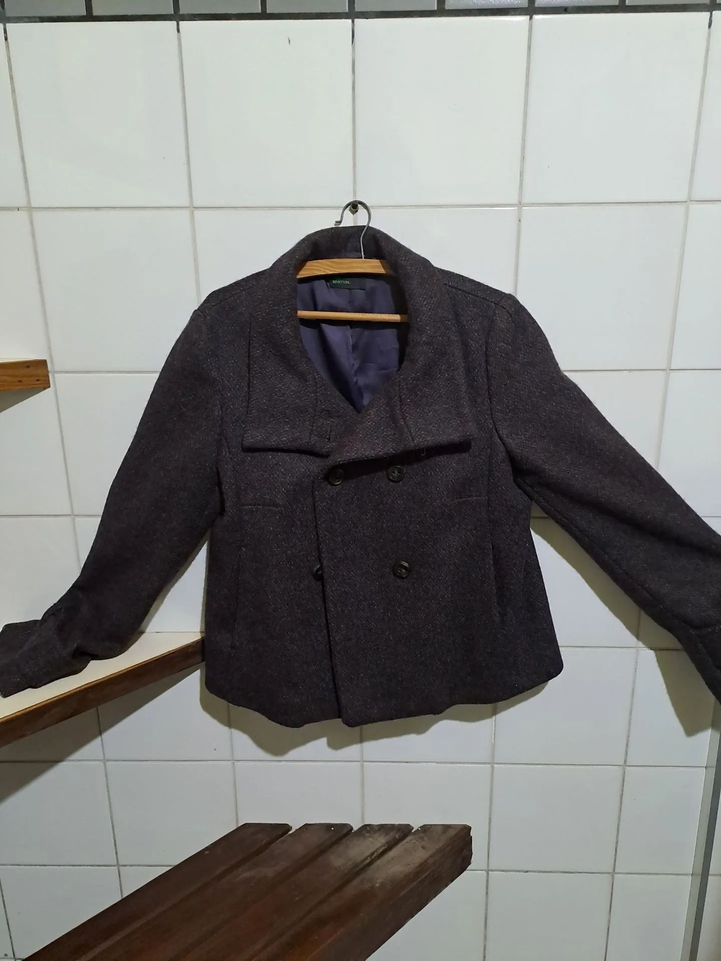 Casaco de lã Benetton - Foto 2
