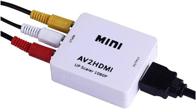 Conversor Mini De Hdmi Para Av (Rca) Vídeo 1080p Com Audio -Hdmi X Av Loja Coimbra Entrega - Foto 5