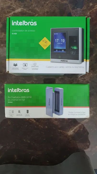 Kit Fechadura eletroimã + Controladora de acesso