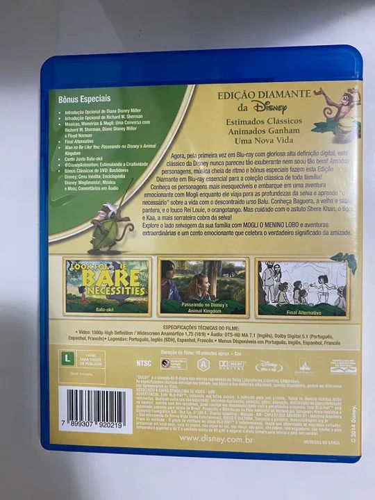 Blu ray Original Disney - Mogli - Edição Diamante - Foto 2