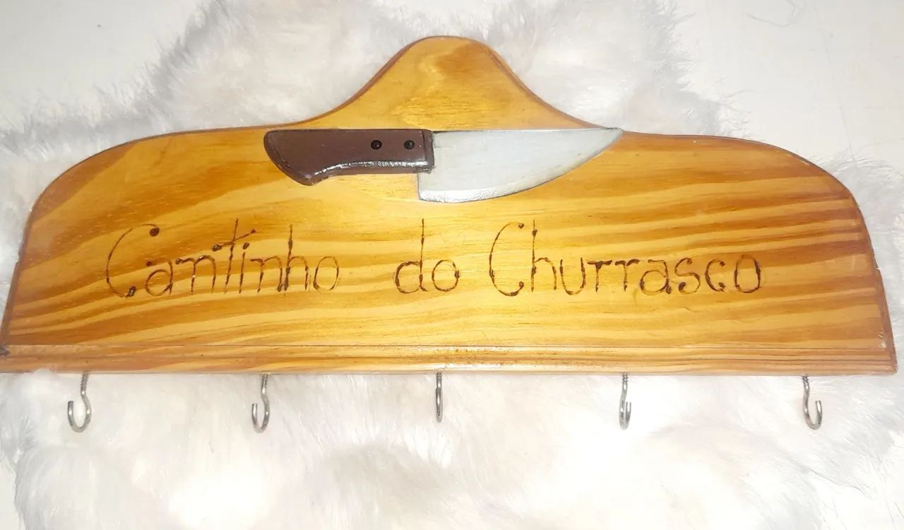 Porta objetos em  Madeira - Cantinho do Churrasco - Foto 3