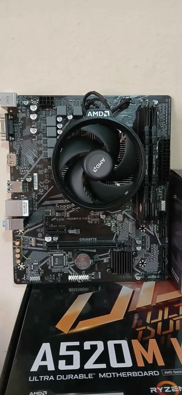 Kit Ryzen 5 4500,a520 e 16gb ddr4 venda e troca