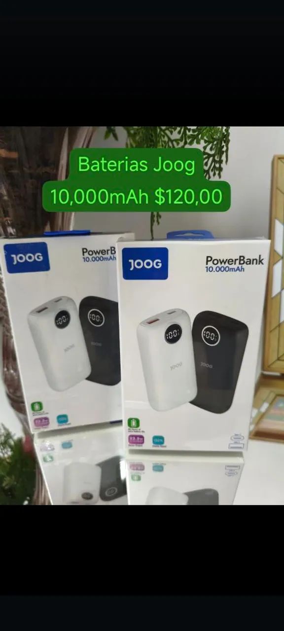 Bateria Portátil Joog 10.000mAh - R$120,00 - Foto 2