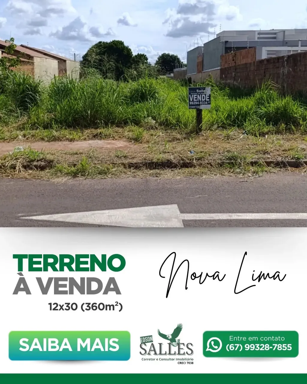 Terreno para venda com 360 metros quadrados em Nova Lima - Campo Grande - MS