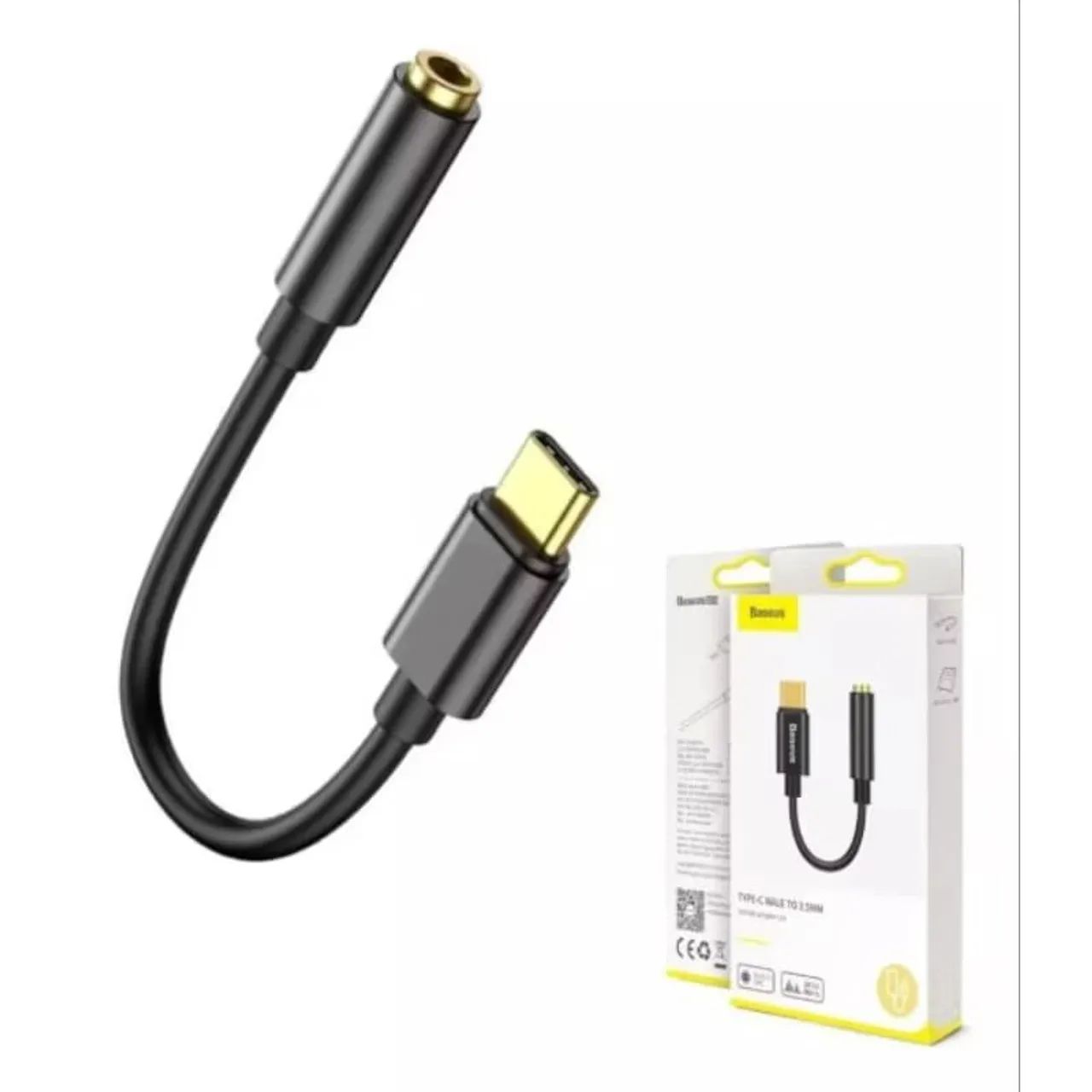 Cabo Adaptador Áudio Usb-c To P2 3.5mm P/Samsung Mi Baseus
