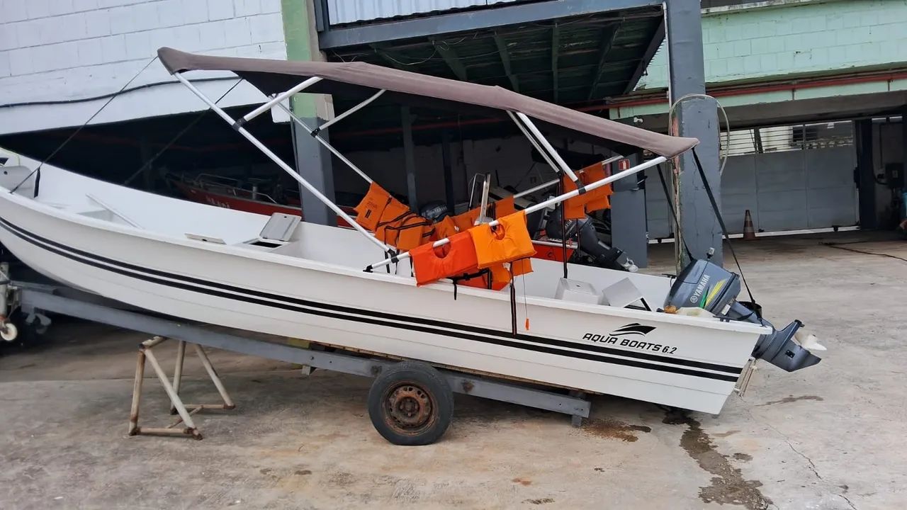 Barco 6,20 com motor 25hp! - Foto 2
