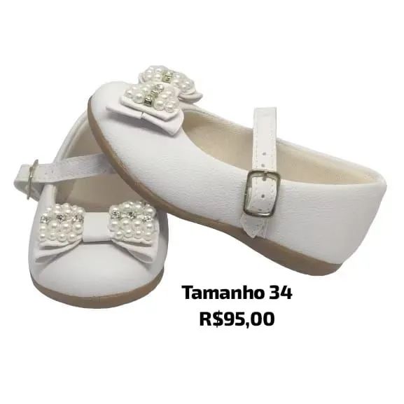 Sapato modelo boneca linha luxo Premium festa