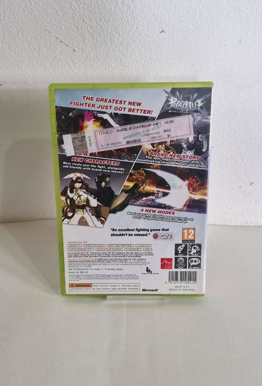 Blazblue Continuum Shift - Xbox 360 Original - Foto 3