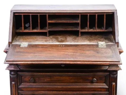 Elegante Cômoda papeleiraMadeira nobre quatro gaveta emolduradas  - Foto 5