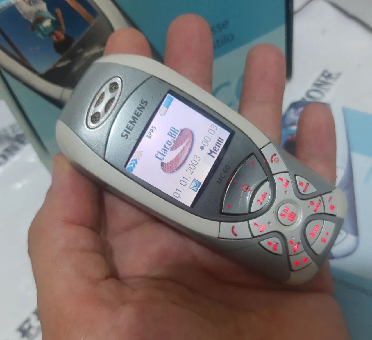 Siemens MC60 O PRIMEIRO COM CÂMERA celular antigo RELIQUIA  - Foto 5